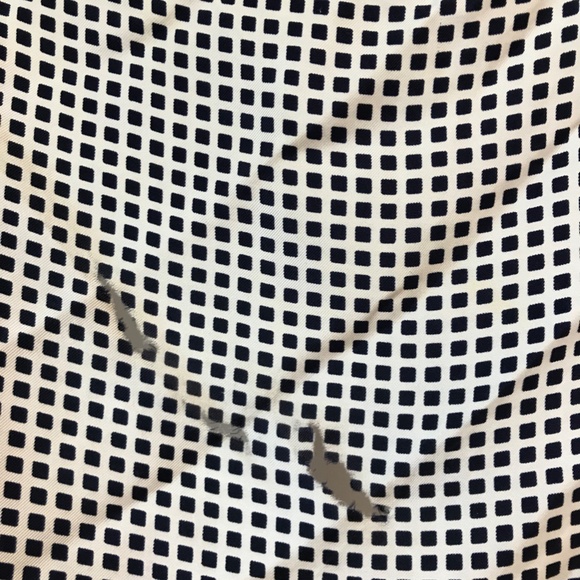 YSL Yves Saint Laurent Scarf, Silk 100%, Orange Geometrical pattern 30x30 - Picture 2 of 5